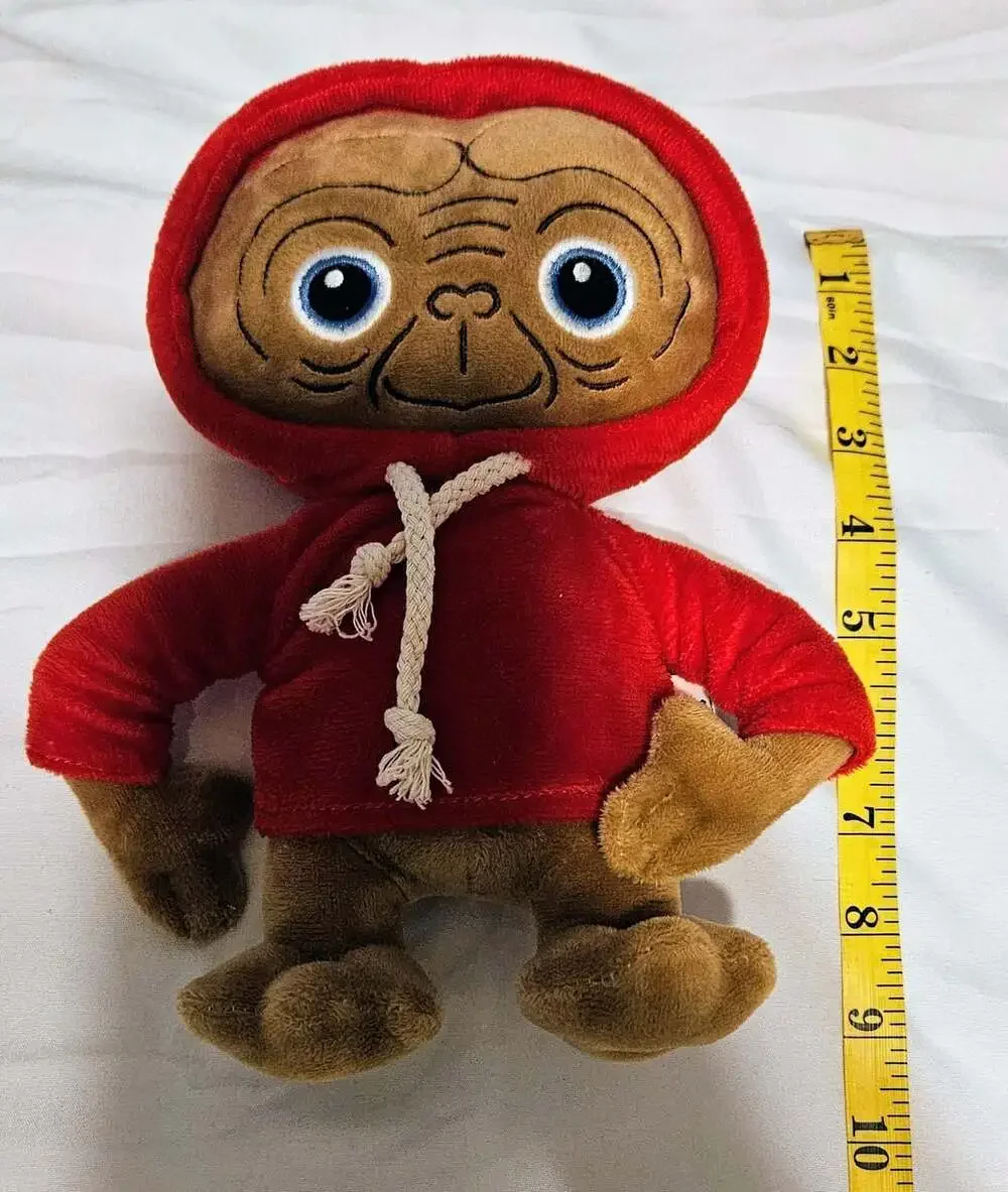 E.T. The Extra-Terrestrial Plush Toy with Red Hoodie Squeaky Dog Toy